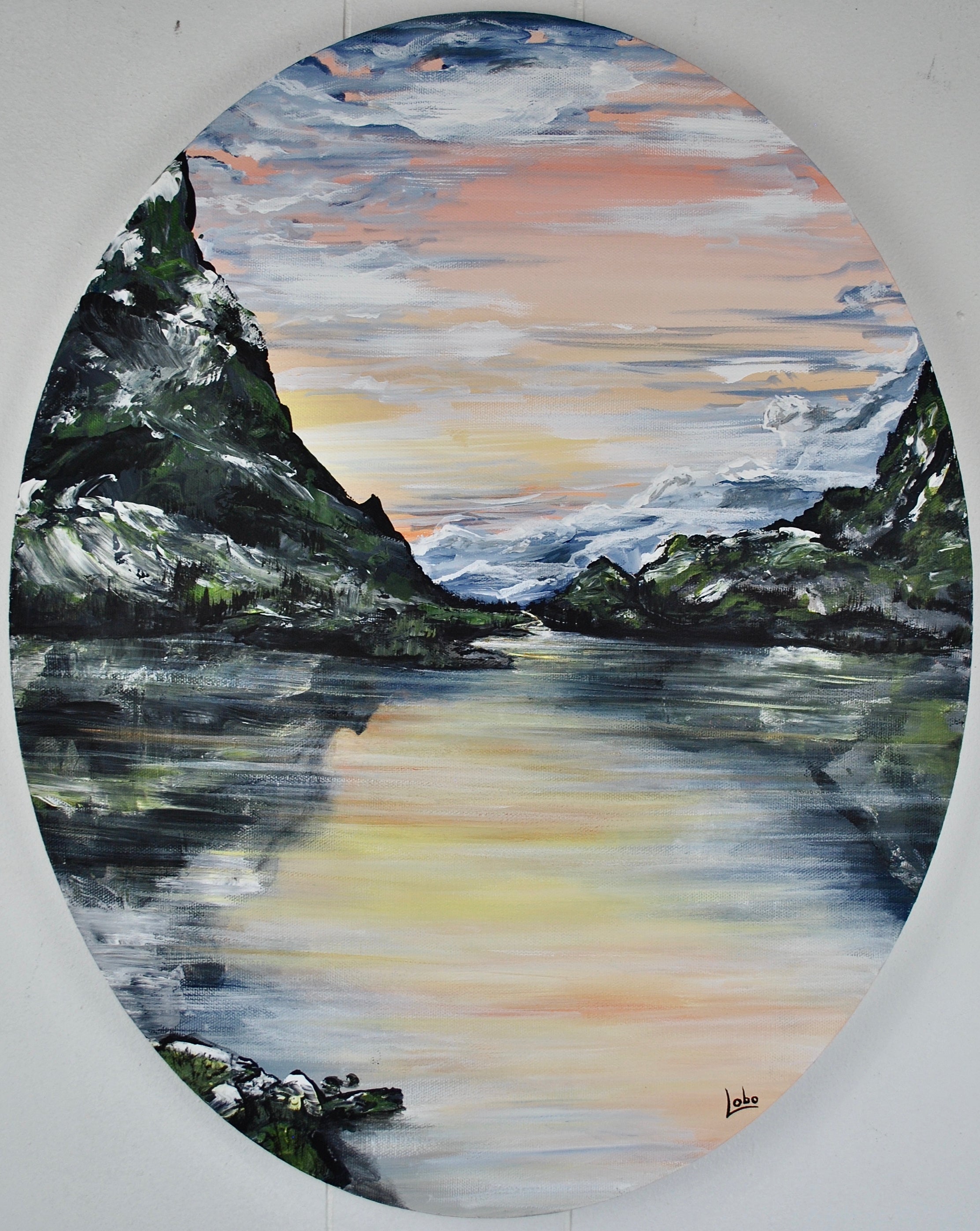 Meltwater Lake - Landscape Mountain Art