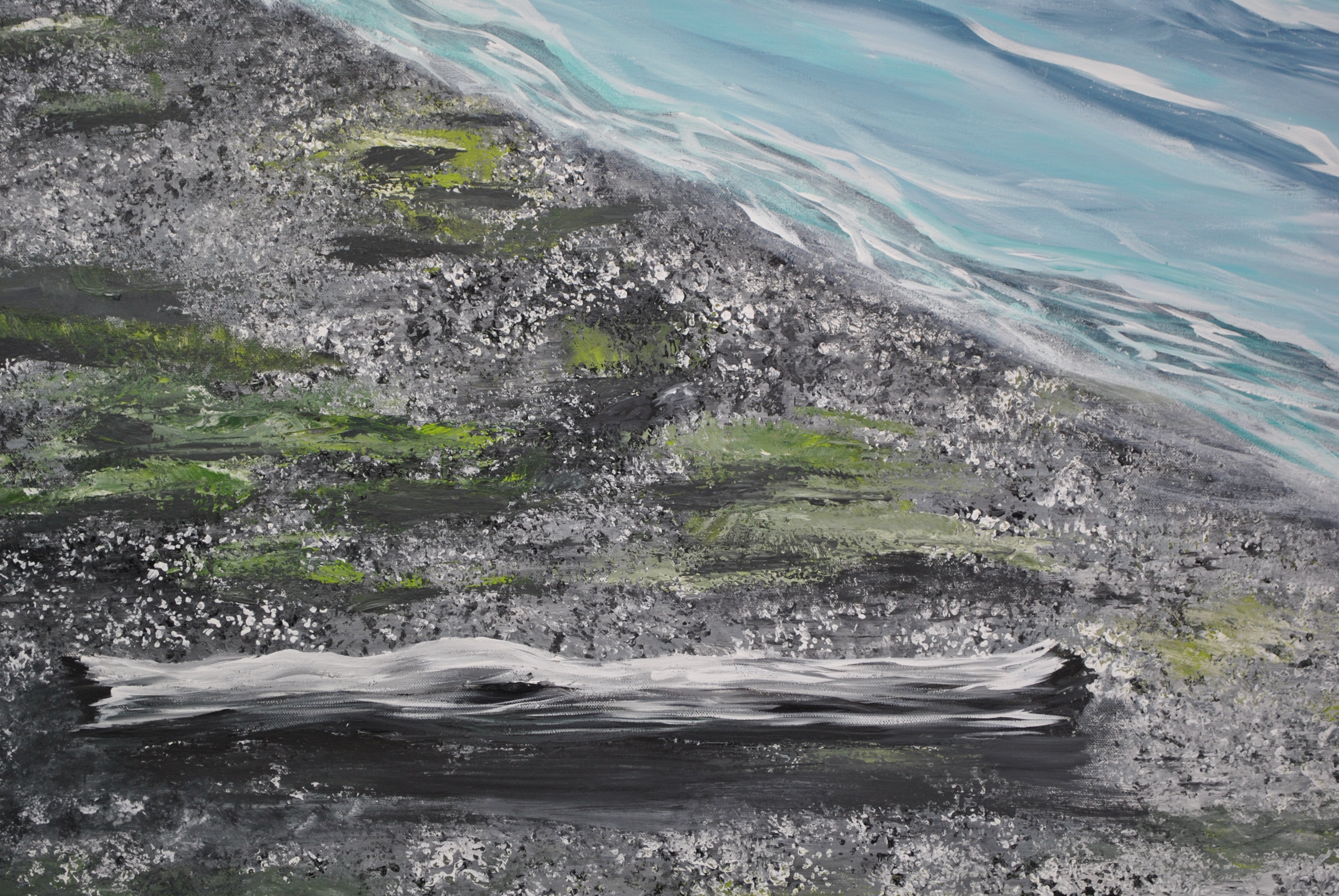 Bleached Reefs -  Seaside Ocean Painting