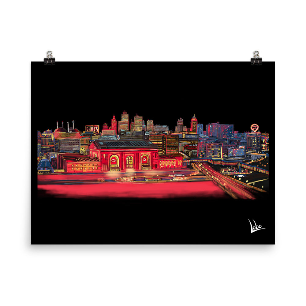 Kansas City Skyline Poster